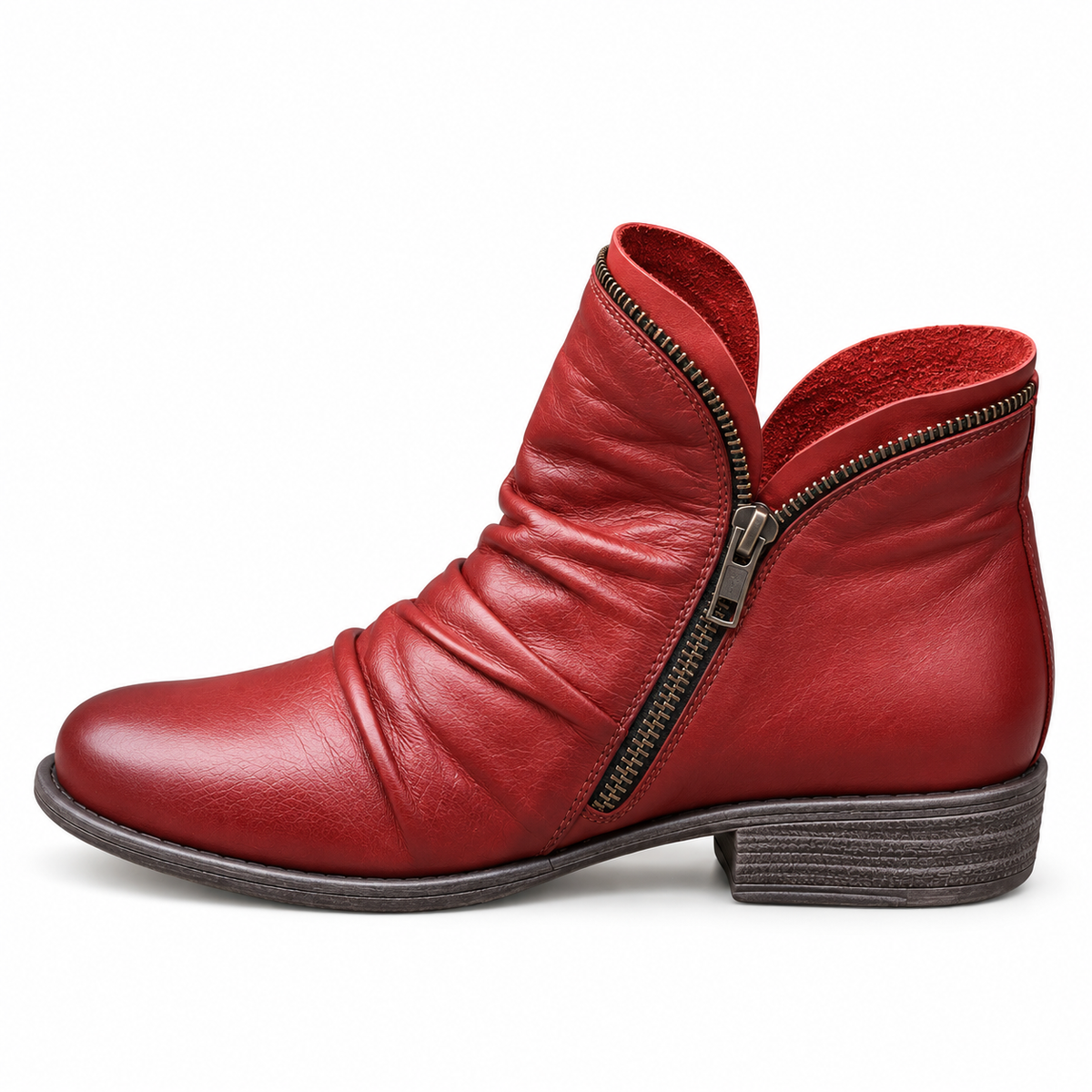 Melinda | Comfy Vegan Leather Ankle Boots