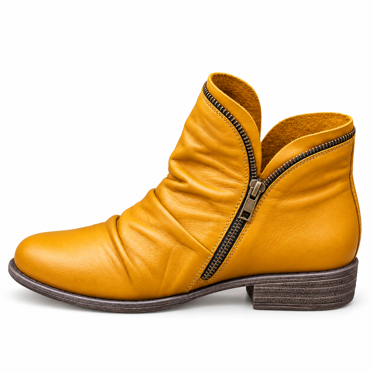 Melinda | Comfy Vegan Leather Ankle Boots
