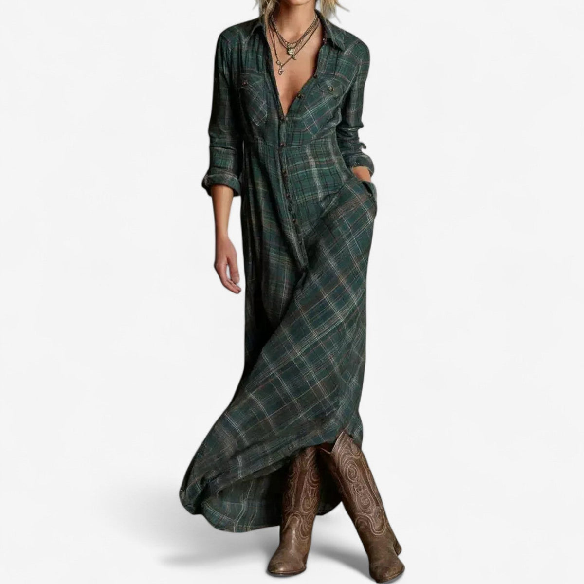 Cécile™ Maxi Shirt Dress Timeless