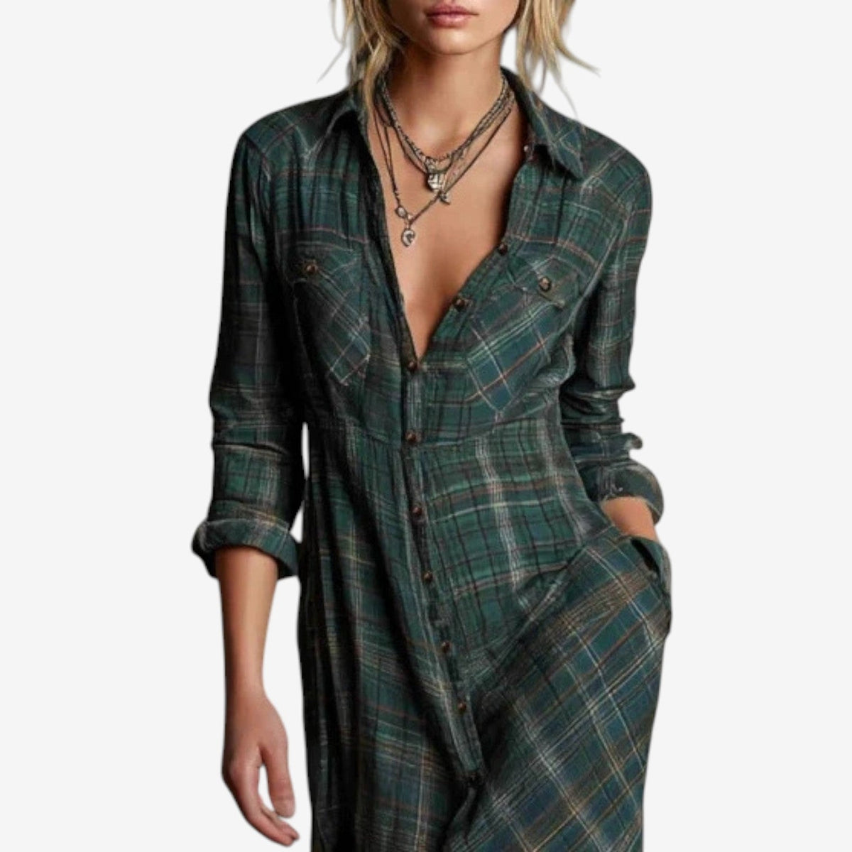 Cécile™ Maxi Shirt Dress Timeless