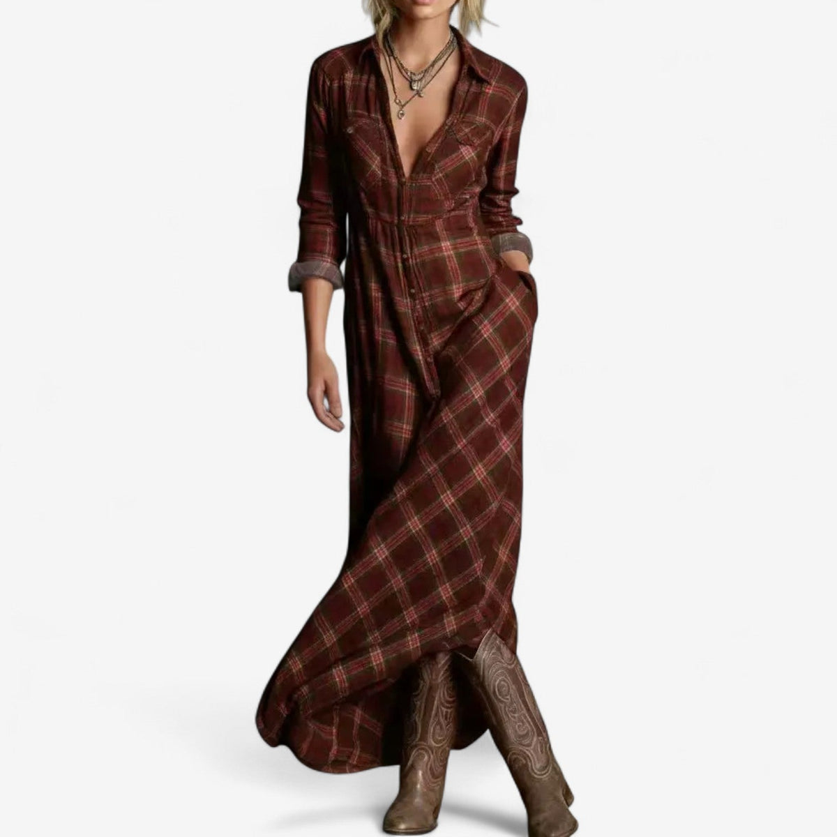 Cécile™ Maxi Shirt Dress Timeless