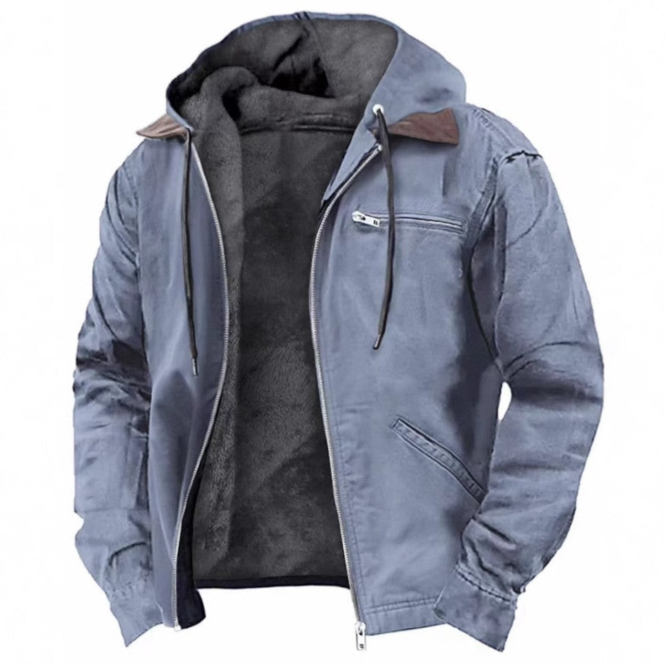 Henry™ | Warm Fleece Lined Hooded Vintage Jacket