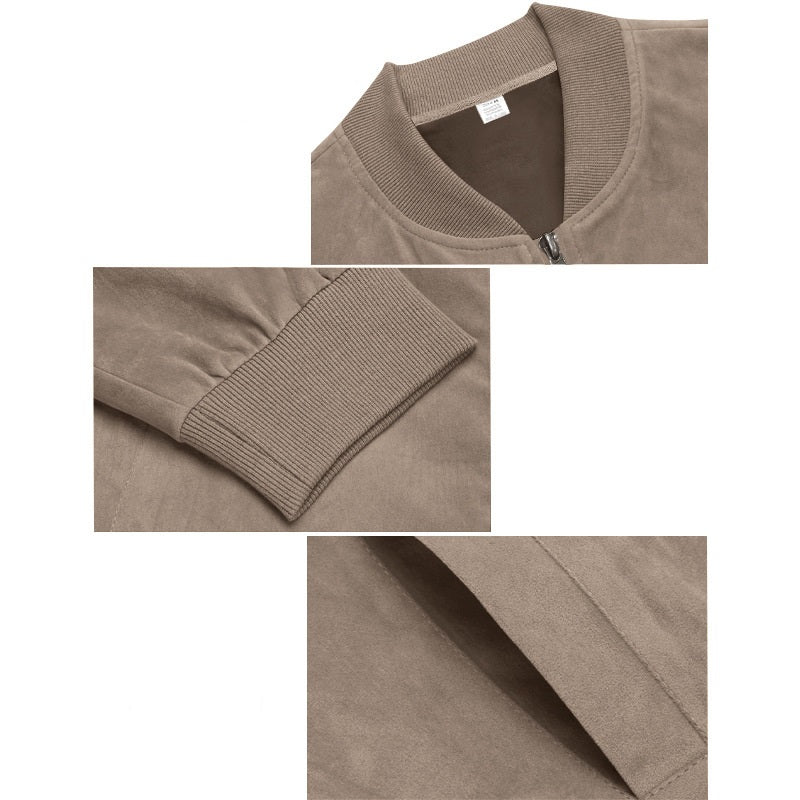 Richard™ | Vintage Suede-Look Bomber Jacket