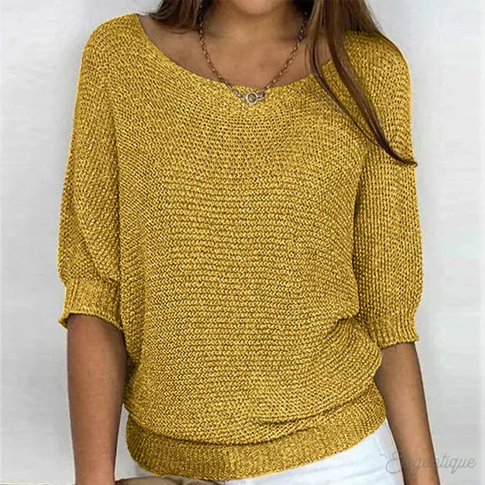 Sorella | Textured Relaxed Fit Top for Women | Smart Casual