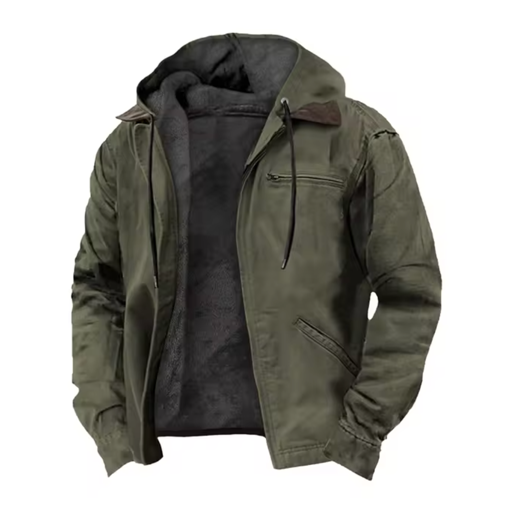 Henry™ | Warm Fleece Lined Hooded Vintage Jacket