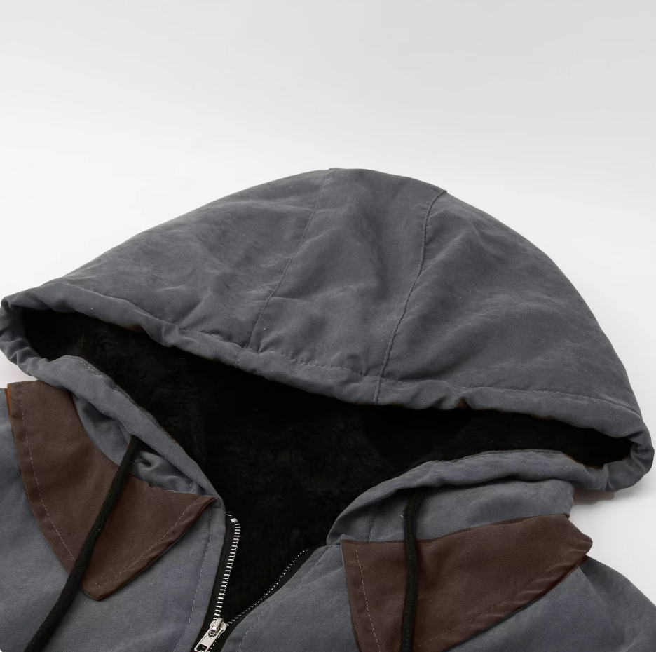 Isak™ | Warm Fleece Lined Hooded Vintage Jacket