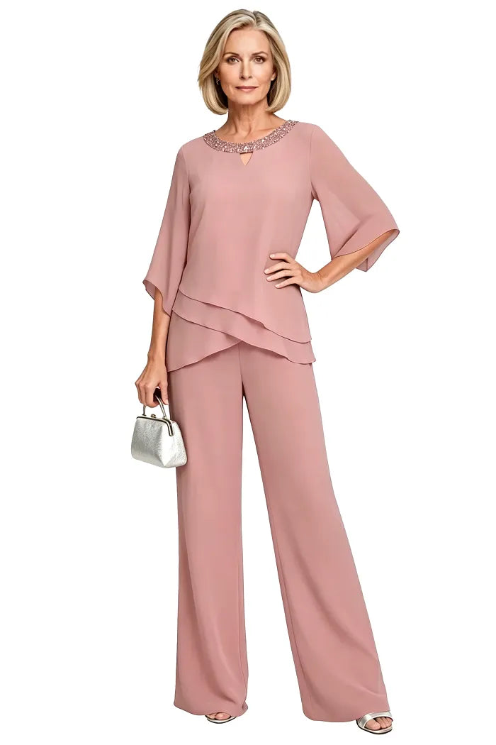 Sophisticated Loose-Fit Formal Pant Set