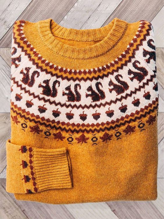 Harvest | Women's Halloween Fair Isle Knit Sweater