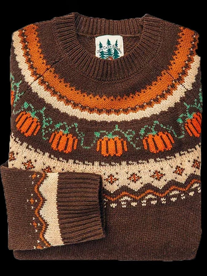 Harvest | Women's Halloween Fair Isle Knit Sweater